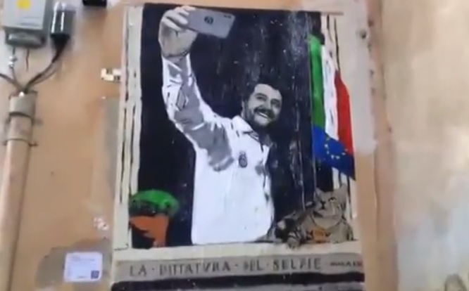 la dittatura del selfie Salvini